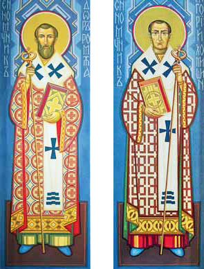 Розписи у церкві Воскресіння Господнього, с. Угерсько Стрийського р-ну Львівської обл. 2009. Кольорові пігменти, яєчна емульсія